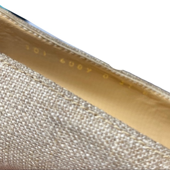 Gucci Vintage Authentic Neutral Blocky Suede Trim Square Toe Block Heels 39 - Picture 10 of 15